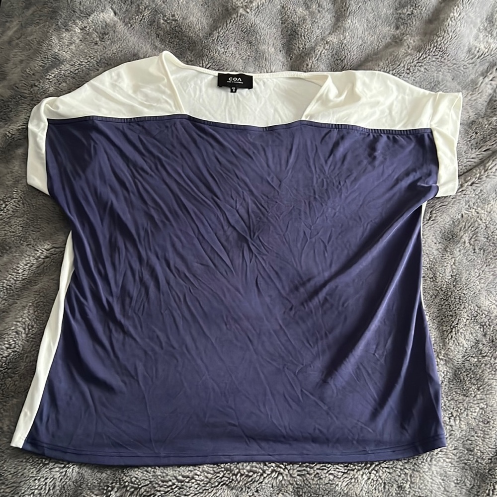 S COA Blocked White/Blue Shirt.